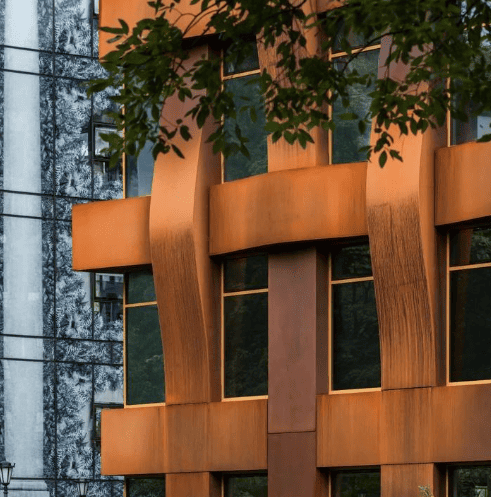 Modern Corten Steel Facade Panels For Cladding